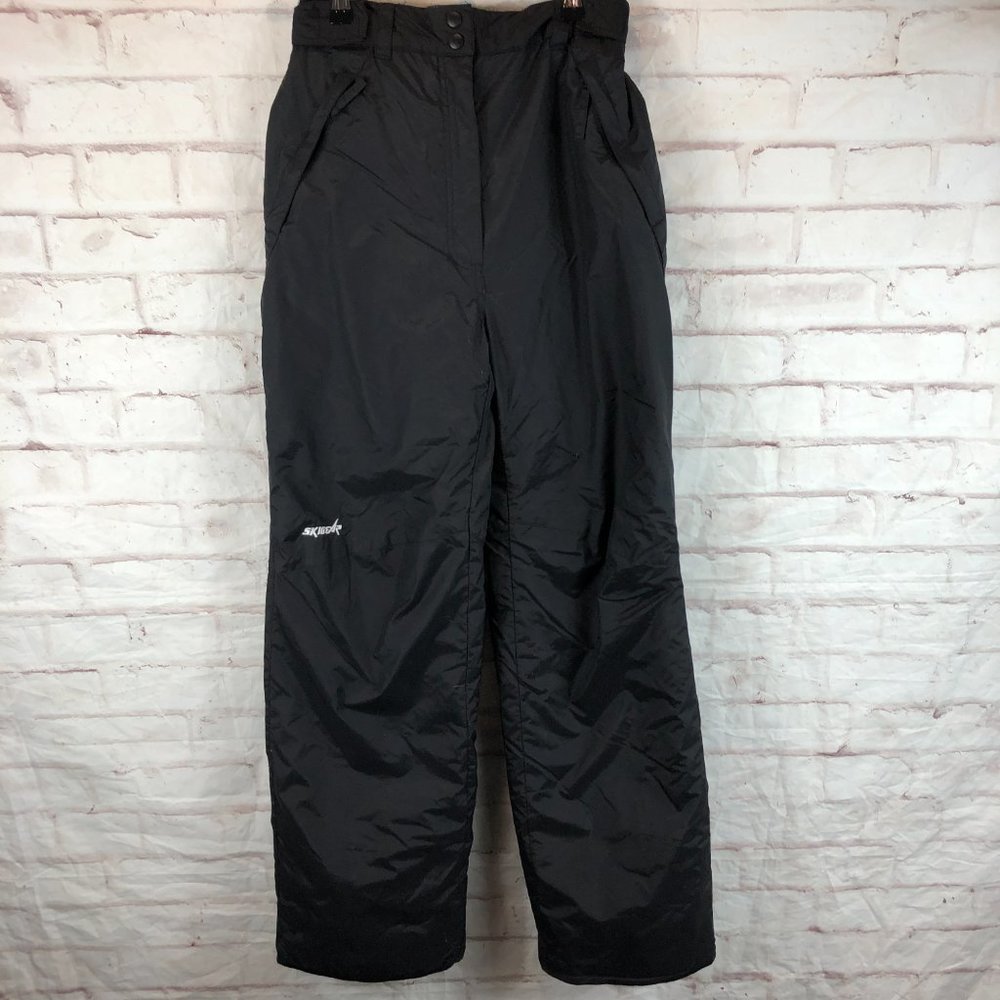 SkiGear Women's L Black Adjustable Insulated Snow Ski Pants